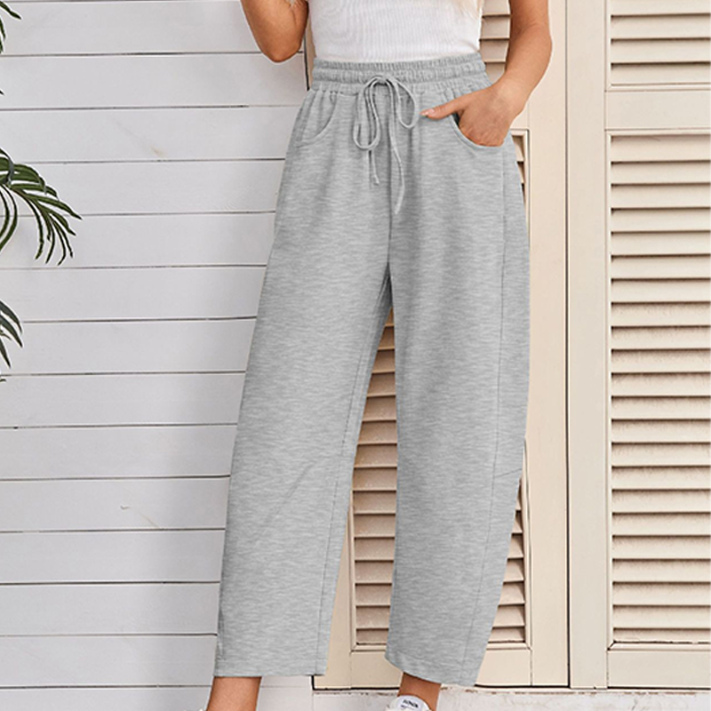 🔥Hot Sale Offer: 50% Off-Drawstring Pocket Capri Sweatpants