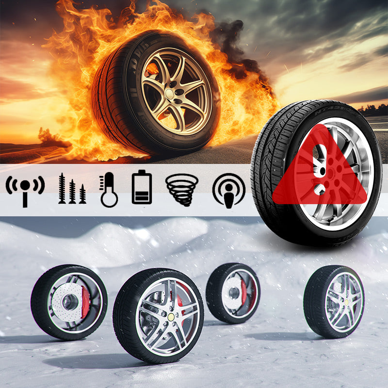 🚗40% OFF NOW! ✨ Solar Tire Pressure Monitor - Real-Time 4-Wheel Display with Wireless Sensors & Waterproof Design for Enhanced Safety 🔋🌞