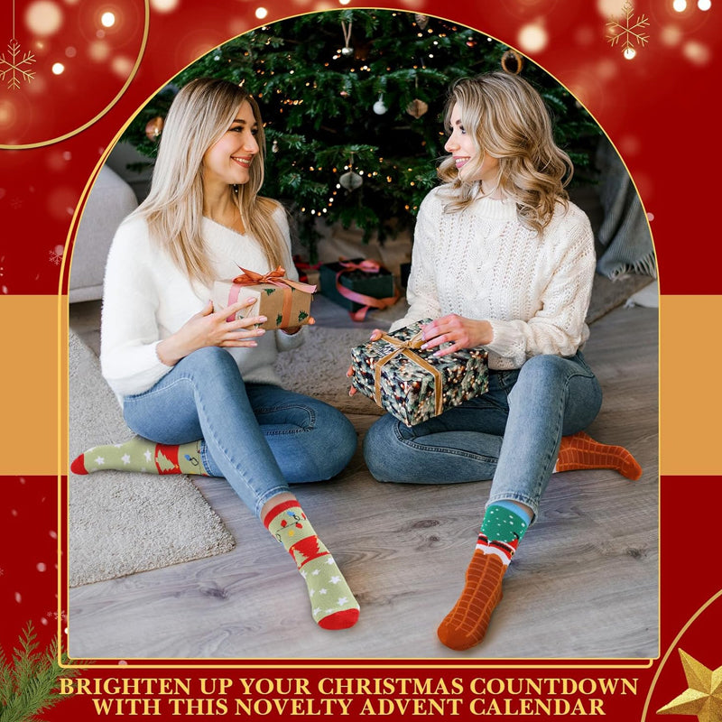 🔥LAST DAY SALE 50% OFF🔥 Christmas Sock Advent Calendar Box Gift