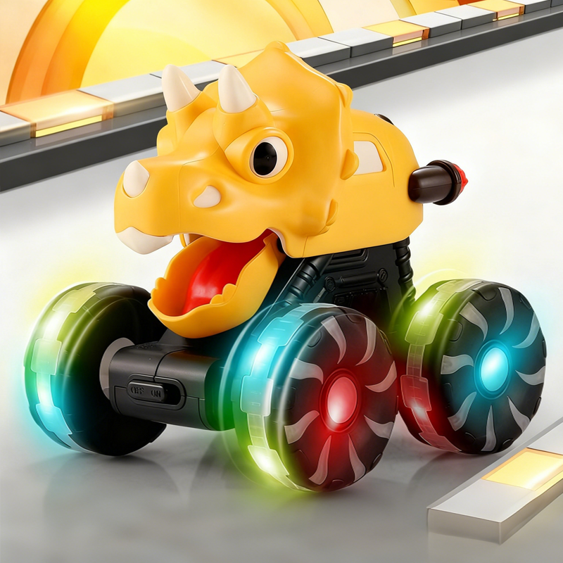 Press & Go Dinosaur Toy Car With Lights