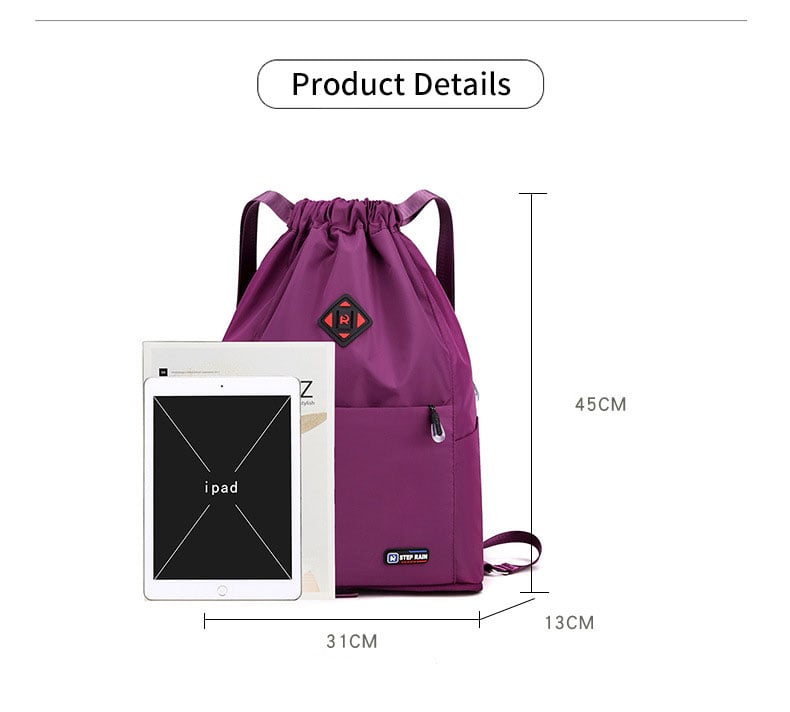 2025 New Large Capacity Foldable Drawstring Sports Backpack