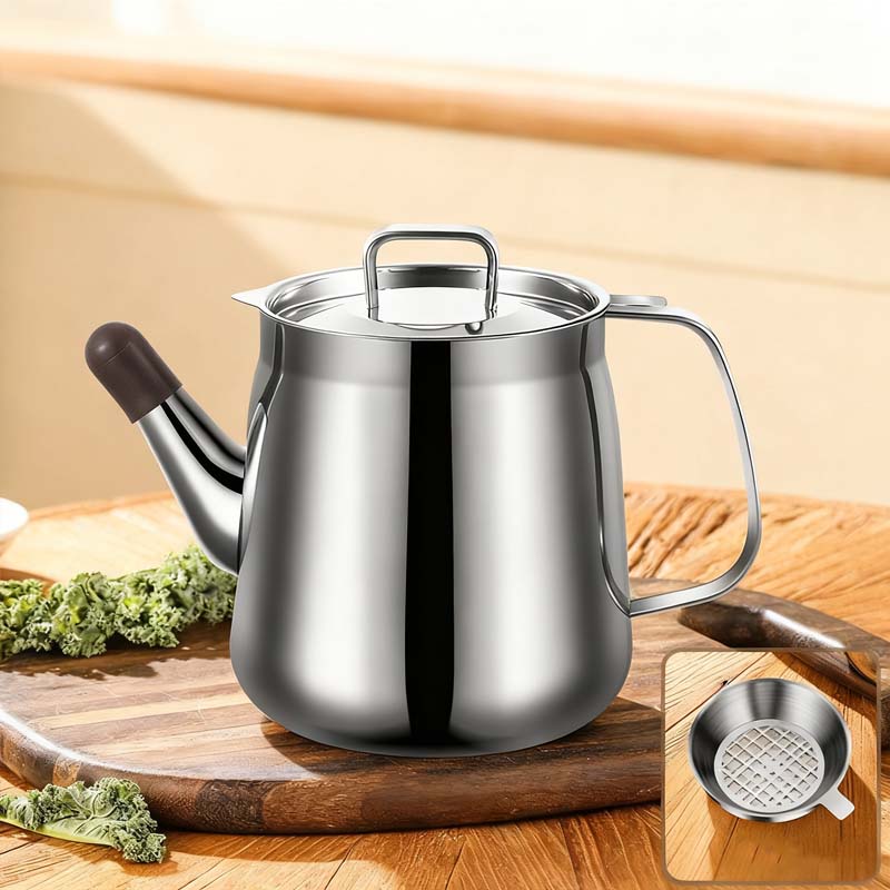 📢📢50% OFF🔥Durable Stainless Steel Oil Filter Pot