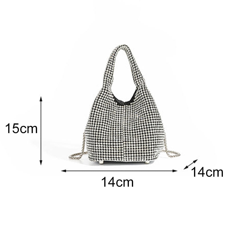 Women's Rhinestone Bucket Handbag
