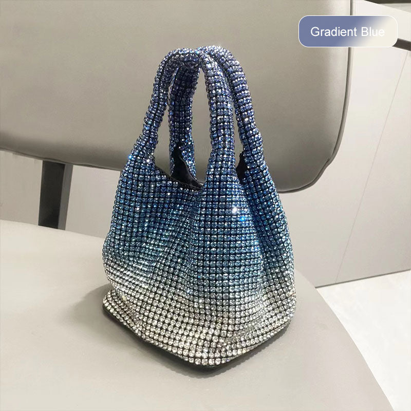 Women's Rhinestone Bucket Handbag