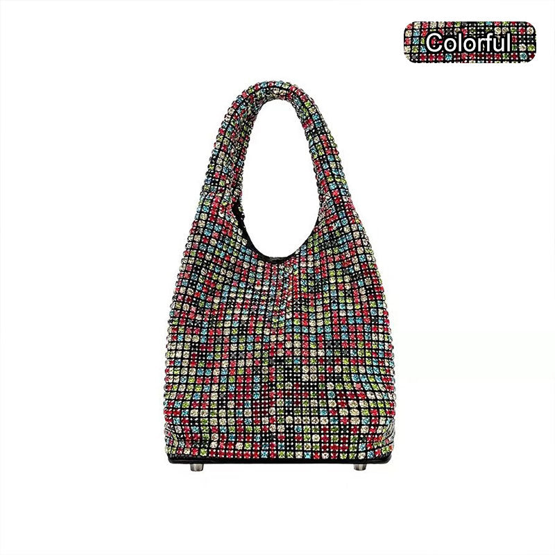 Women's Rhinestone Bucket Handbag