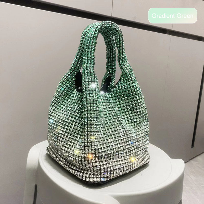 Women's Rhinestone Bucket Handbag