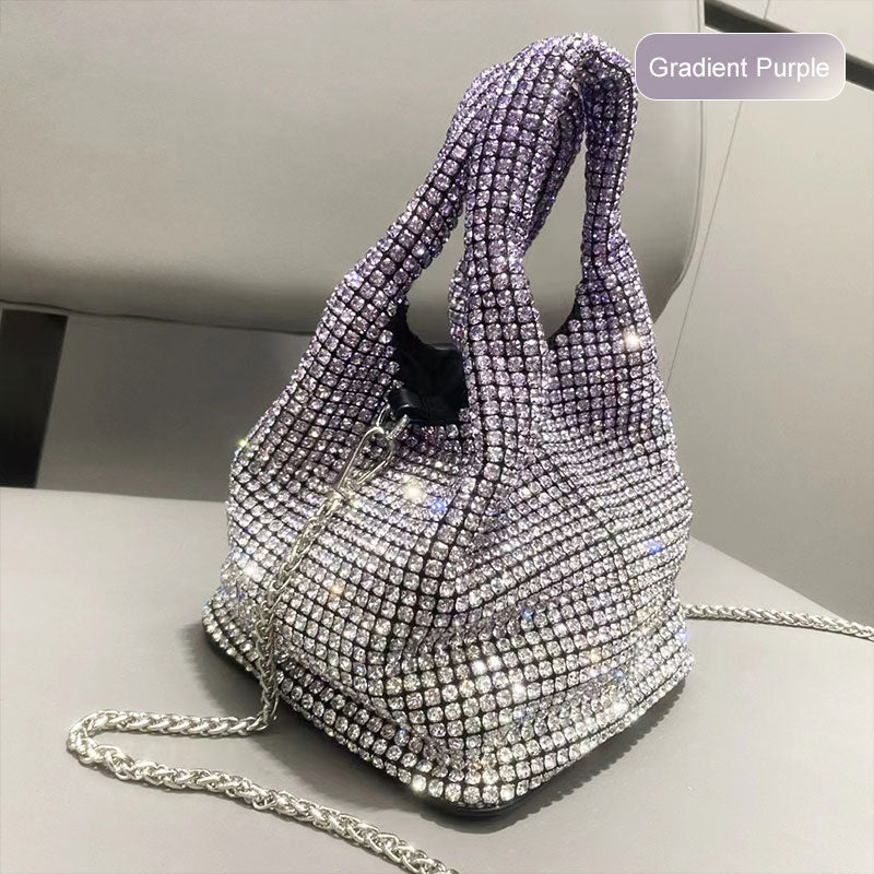 Women's Rhinestone Bucket Handbag