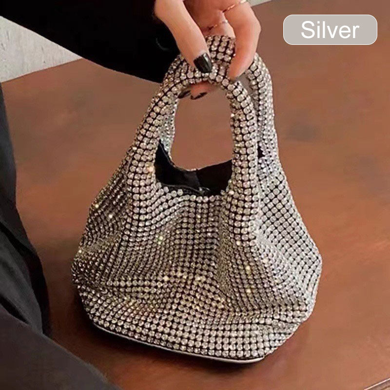 Women's Rhinestone Bucket Handbag