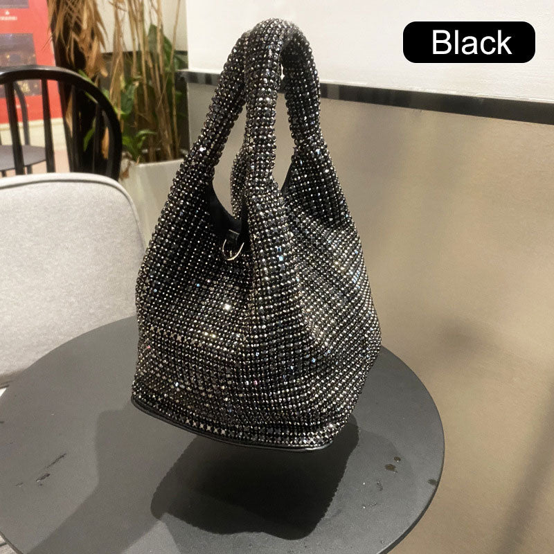 Women's Rhinestone Bucket Handbag