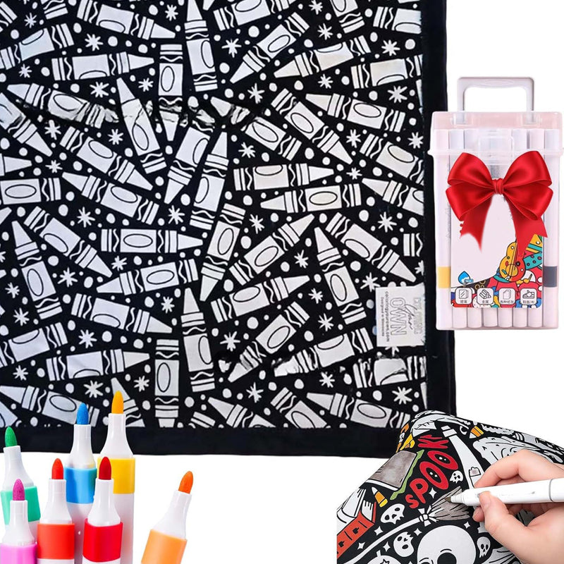 🔥LAST DAY SALE 50% OFF🔥 DIY Coloring Blanket with Markers
