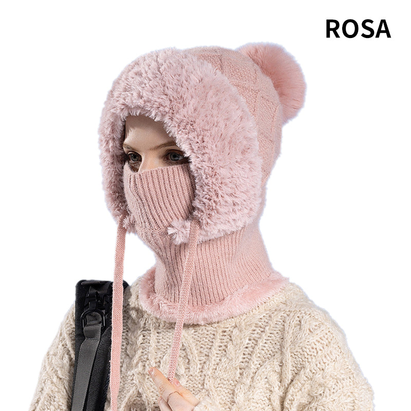 🔥New arrivals offer-Stylish Chunky Winter Knit Hat - With Warm Face Cover and Scarf