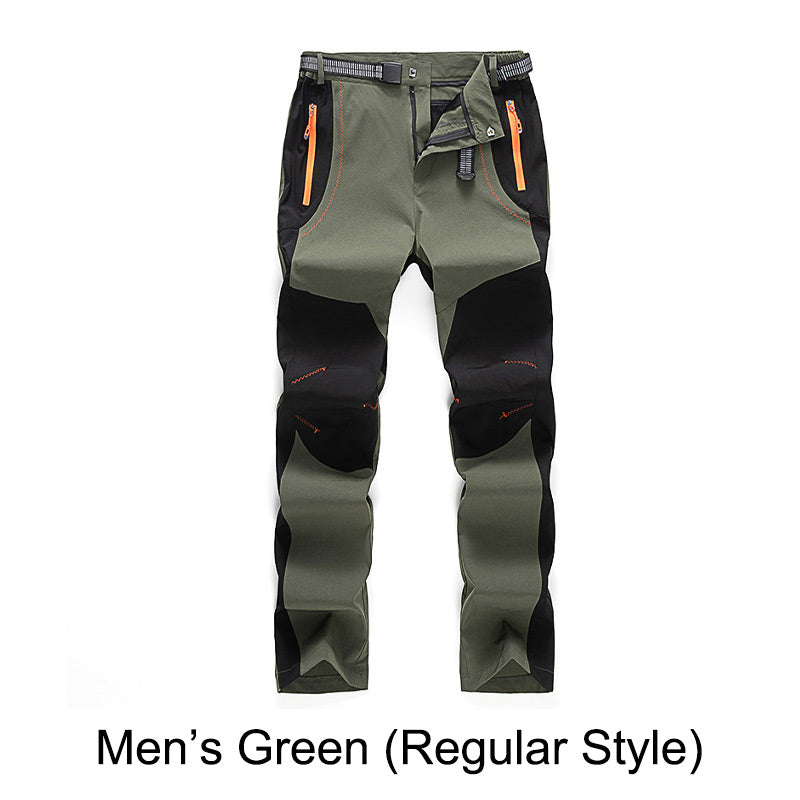 đWindproof Waterproof Warm Elastic Waist Hiking Pants