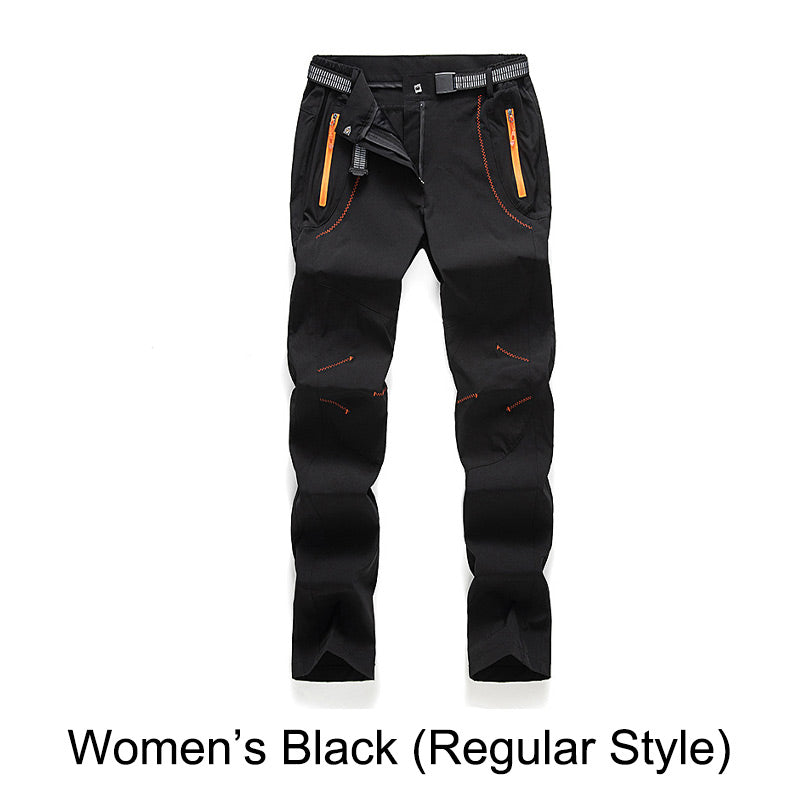 đWindproof Waterproof Warm Elastic Waist Hiking Pants