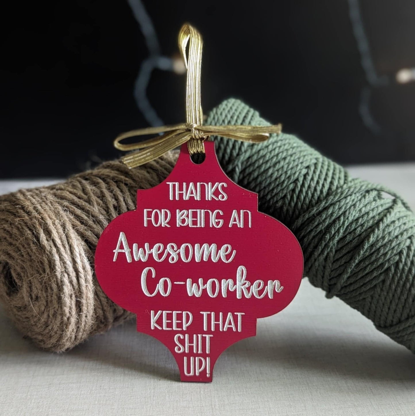 Handcrafted wooden ornament🎄Funny Christmas Ornament Gift🎁