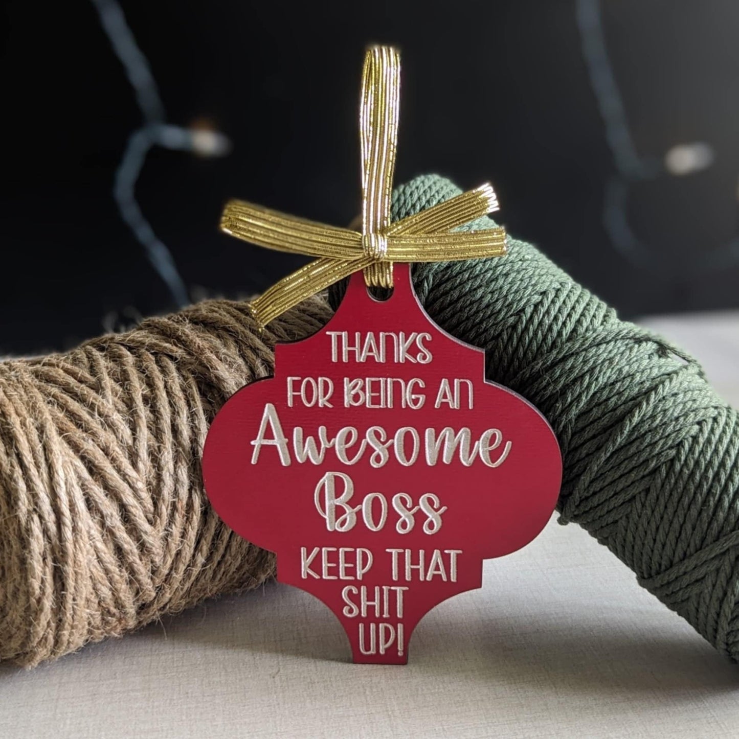 Handcrafted wooden ornament🎄Funny Christmas Ornament Gift🎁