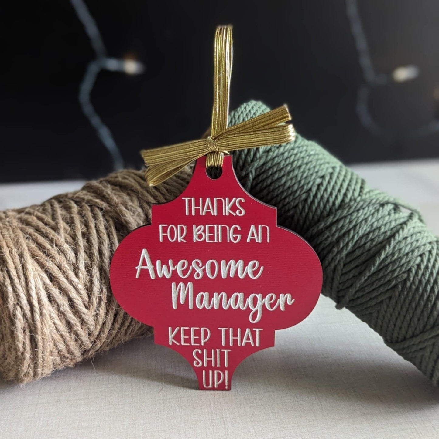 Handcrafted wooden ornament🎄Funny Christmas Ornament Gift🎁