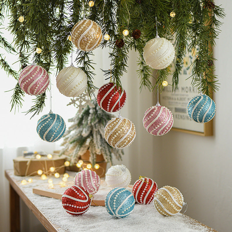 Sequin Shatterproof Christmas Ball Ornaments