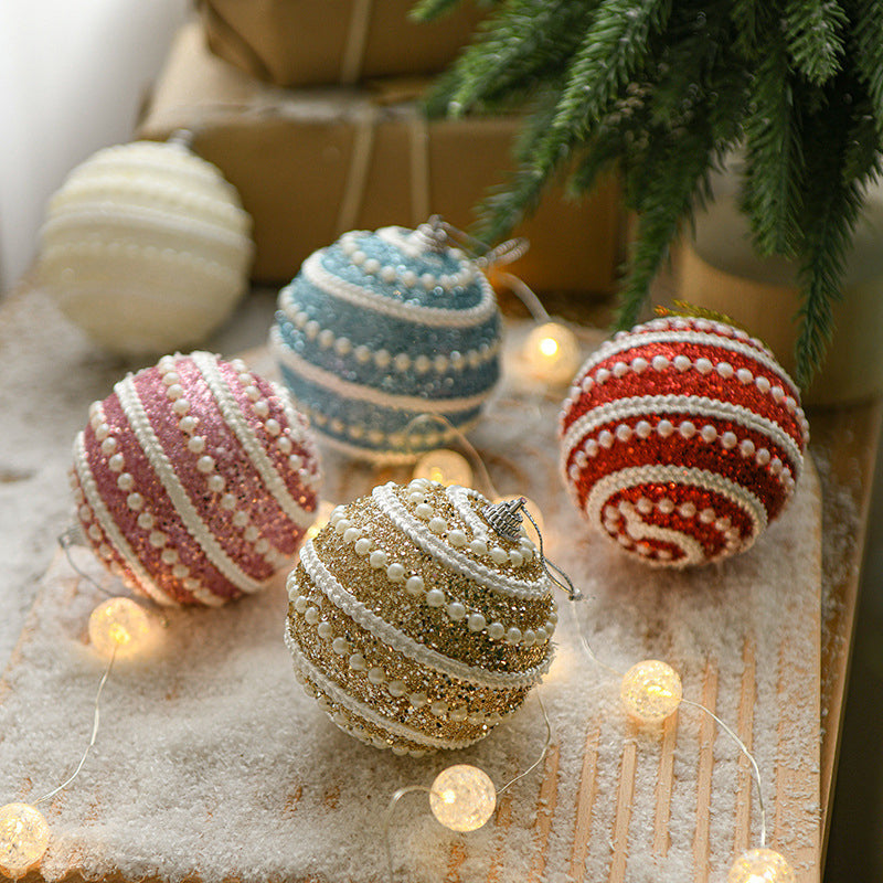 Sequin Shatterproof Christmas Ball Ornaments