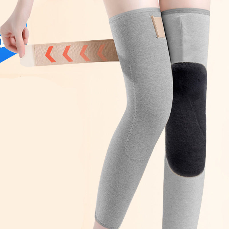 Winter Seamless Knee Warmers with Pockets