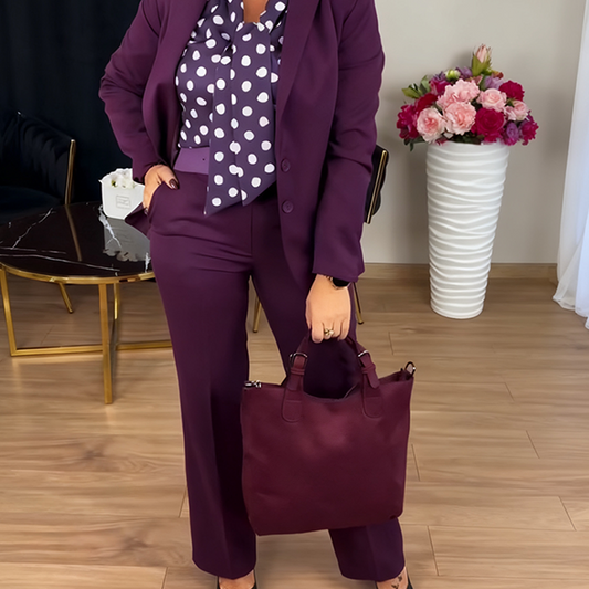 🔥Limited-time offer-Women's Elegant Fashion Solid-Color Suit