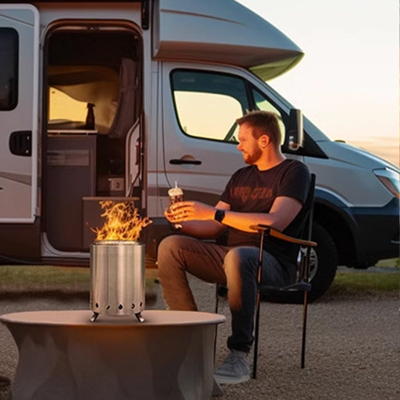 Outdoor Wood Burning Portable Fire Pit