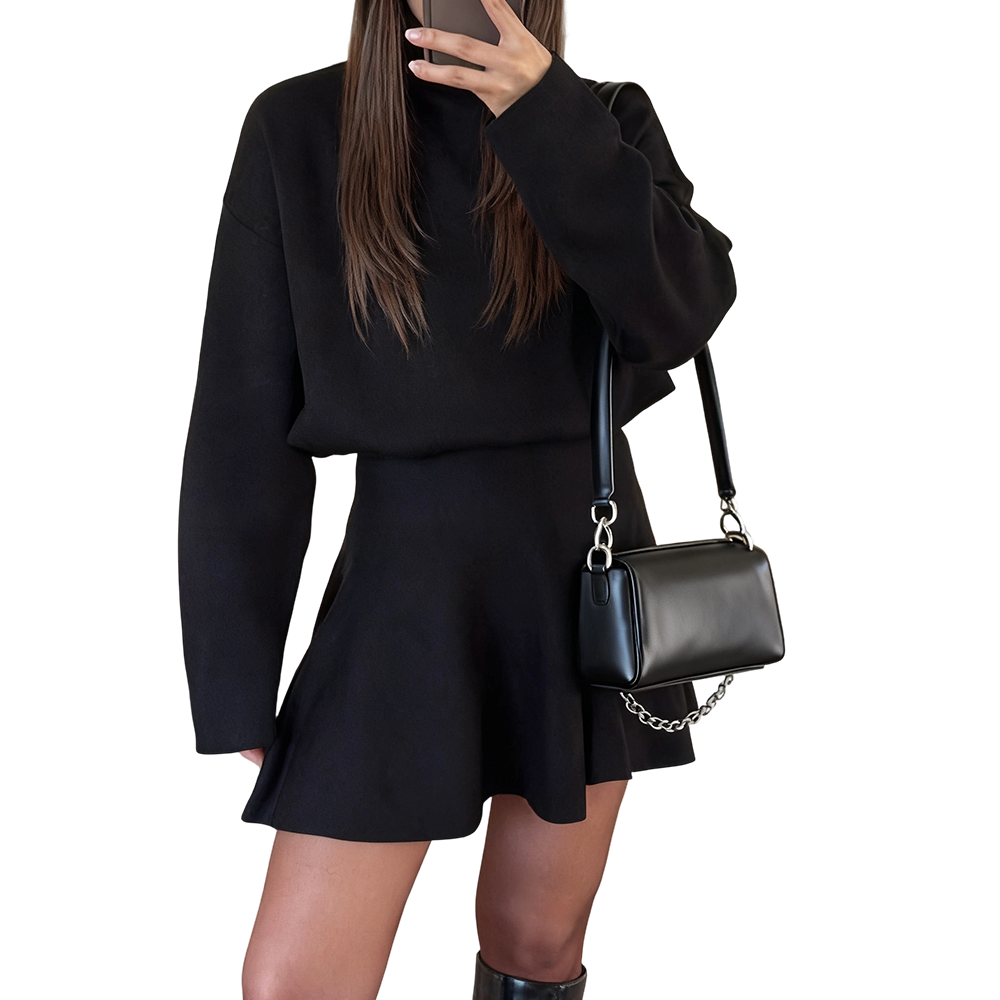 💥New arrivals offer-Chic Cinched-Waist A-Line Mini Dress
