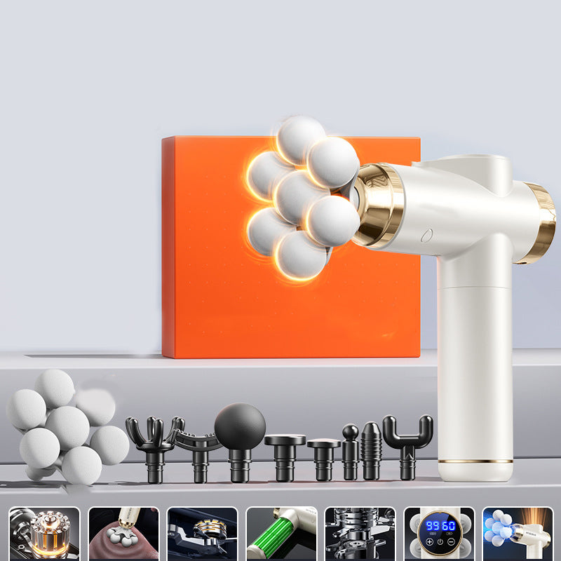 💆♂️ 50% OFF NOW! 🔥 Smart Deep Tissue Massage Gun - Multi-Head & Quiet, Perfect for Muscle Recovery and Relaxation ✨