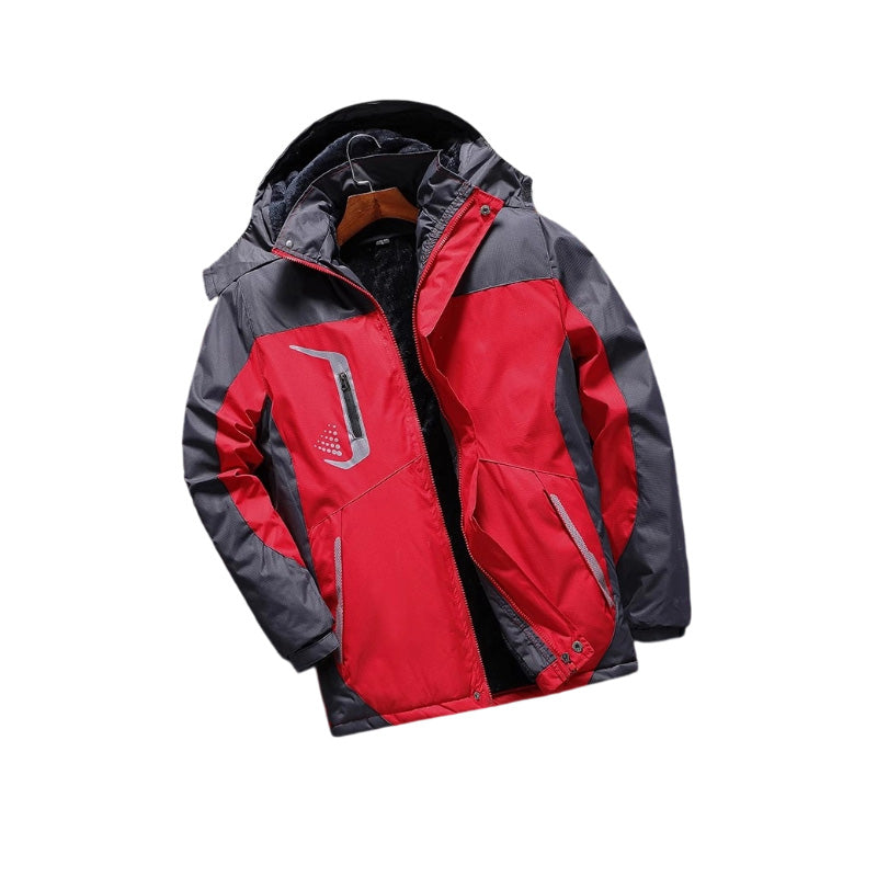 Storm-Resistant Men's Jacket with Detachable Hood