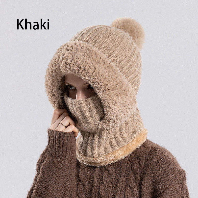 ⏳Limited-time 49% off⏰Women's Winter One-Piece Knitted Beanie Scarf Mask