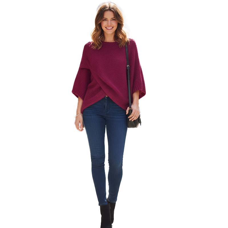 Women's Batwing Sleeve Knit Sweater