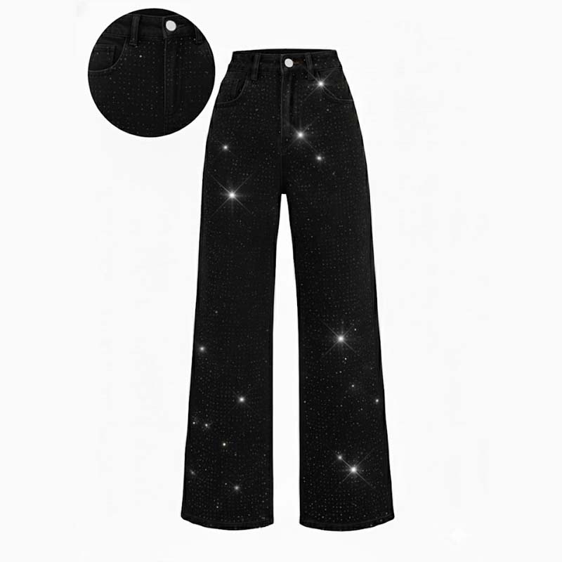 đ„Limited-time offer-Womenâs Stylish Rhinestone Embellished Jeans