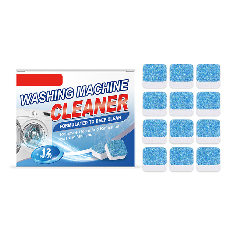 📢📢50% OFF !! ⏰Powerful Washing Machine Cleaner Tablets - 12 Counts
