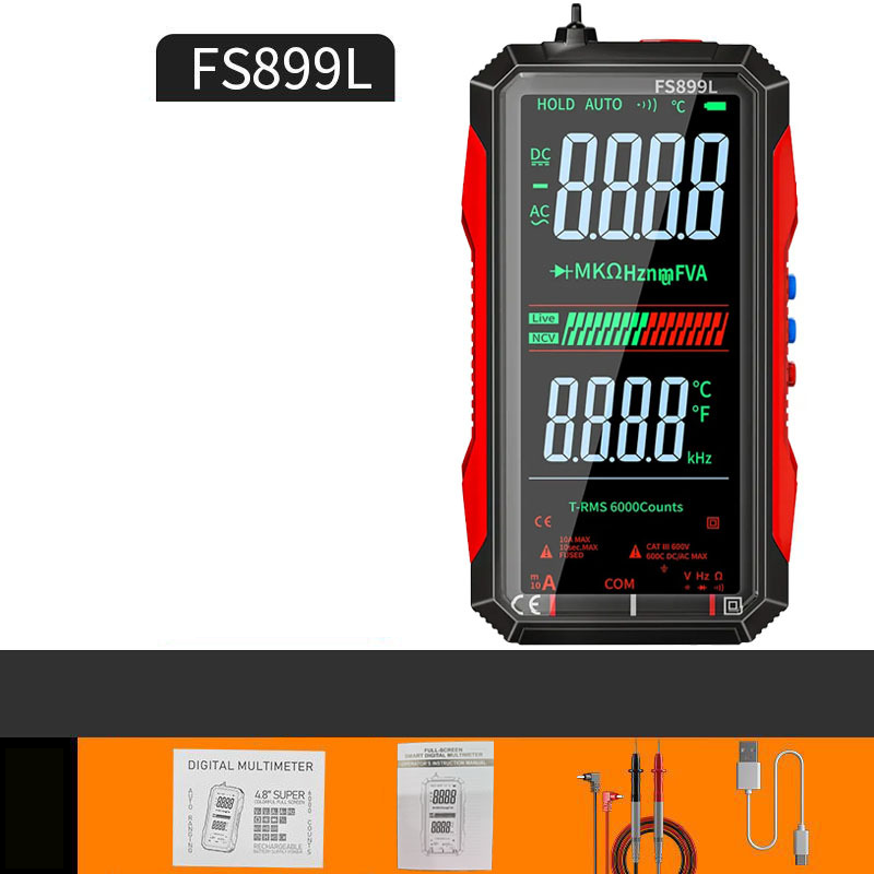 📢2026 Hot Sale 50% off⏰USB Rechargeable Digital Multimeter – True RMS, Auto-Ranging & Backlit LCD Display, CAT III 1000V 🛡️