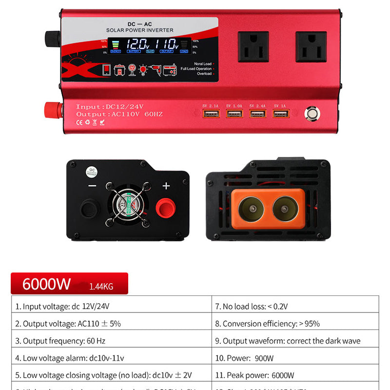 🔥50% OFF!🚗⚡Multi-Port Power Inverter for Car