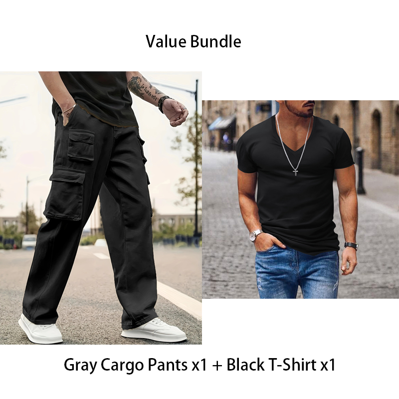 🔥Hot Sale Offers-Men's Multi-Pocket Straight-Leg Cargo Pants