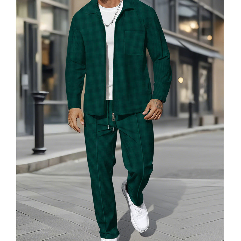 🔥Hot Sale Offers-Casual Long Sleeve Jacket & Pants Set