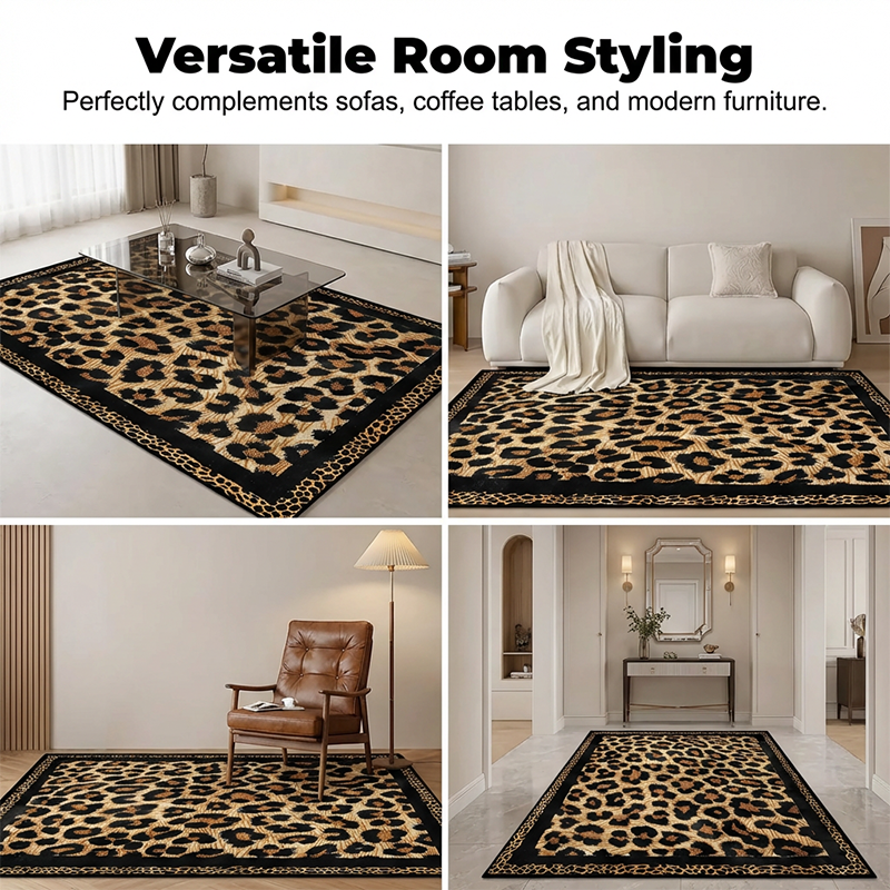 Soft Short-Pile Sofa & Coffee Table Carpet