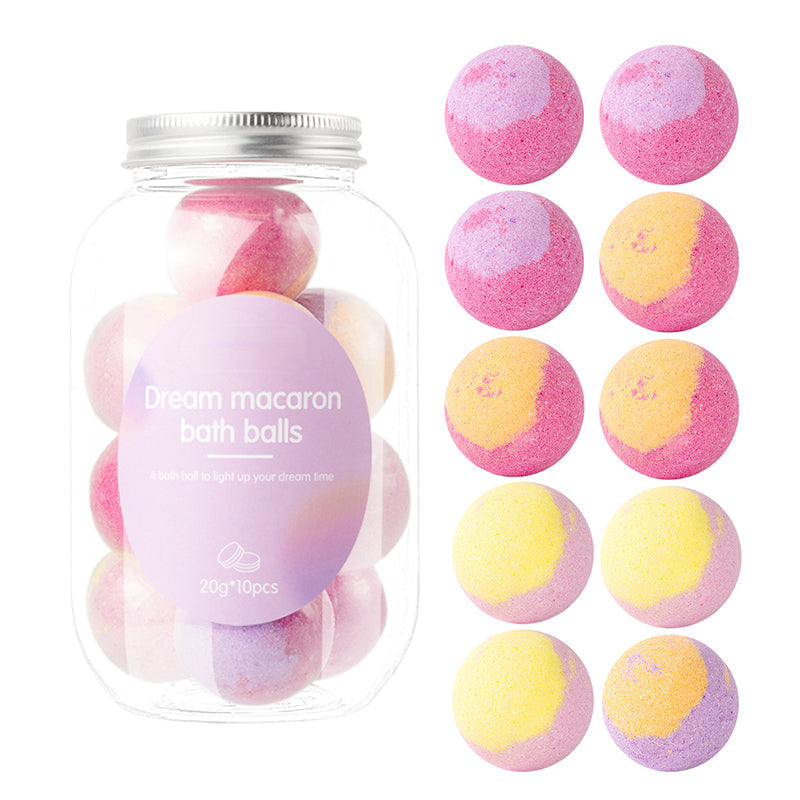 🔥Hot Deals -10-Piece Macaron Bath Bomb Set