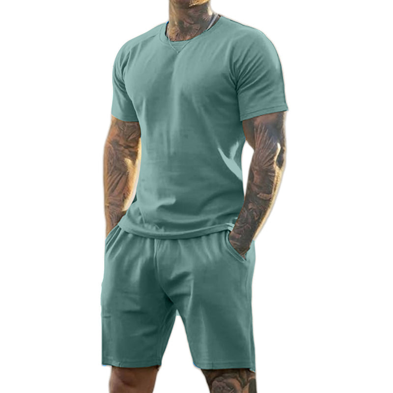 Men's Athletic T-Shirt & Shorts 2-Piece Set