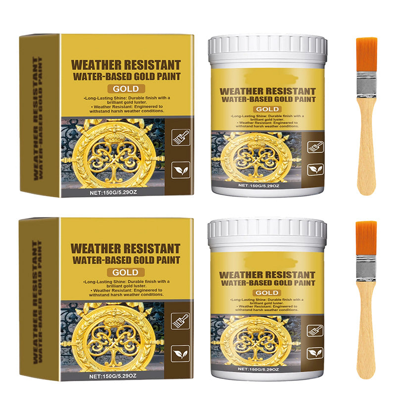 🏆 Last Day Special Price £9.99 ! 🔥 Buy more save more 🎁 Weather-resistant, water-based gold paint
