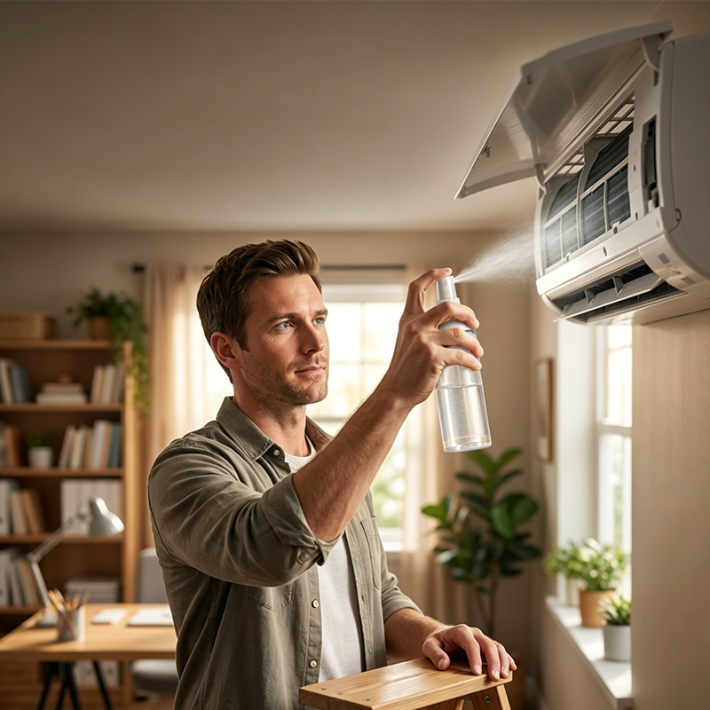 🔥50% OFF! 💰Rinse-Free Air Conditioner Cleaner Spray❄️🧼Just Spray, Wait & Rinse — It’s That Easy 🙌