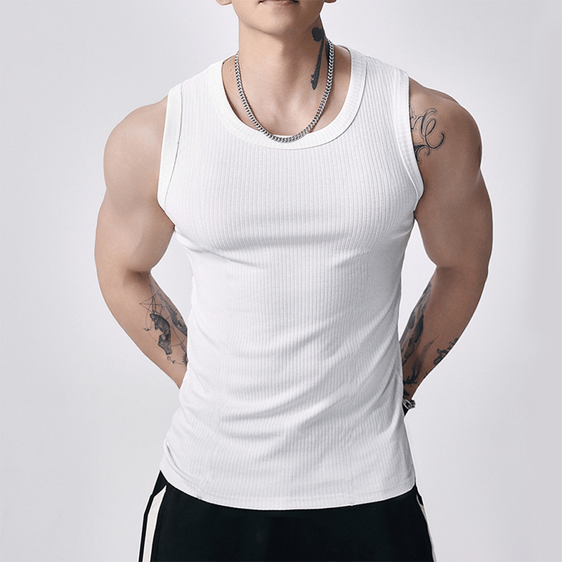 Men's Ribbed Muscle Tank Top