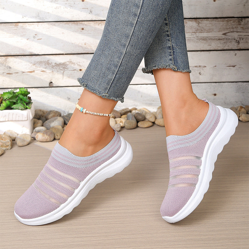 Women’s Breathable Mesh Slip On Mule Sneakers