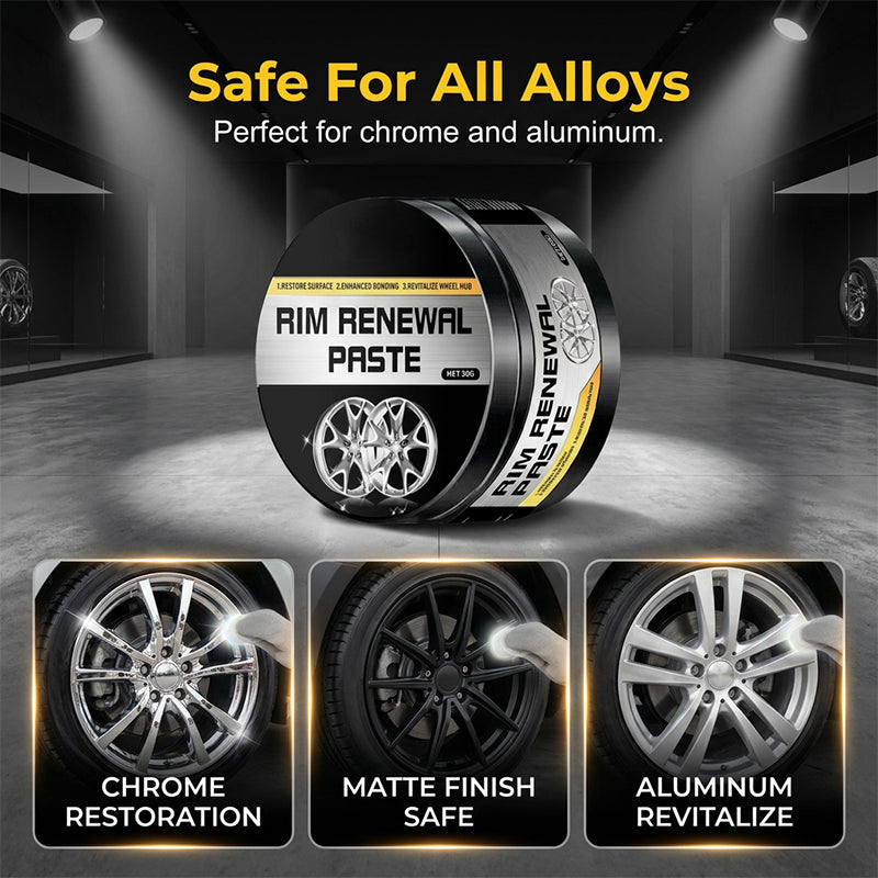 🚗 BUY 1 GET 1 FREE! 💞50K+ SOLD!✨✨ All-in-One Wheel Restoration Paste – Scratch Removal, Molecular Bonding, Safe for All Alloys 💎