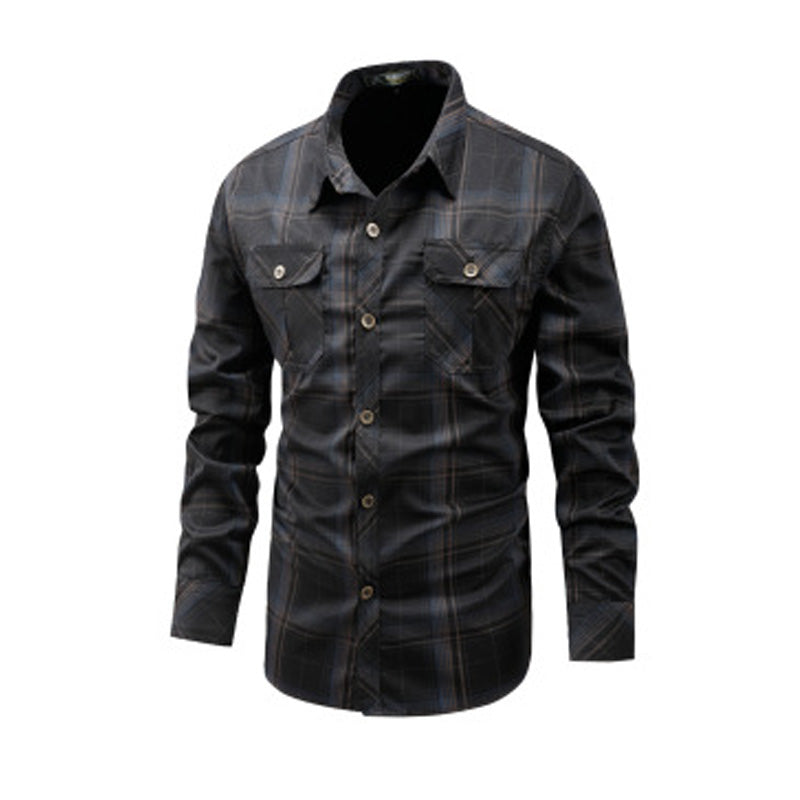 ✨Men's Casual Plaid Long Sleeve Shirt – Classic Long Sleeve Check Shirt For Everyday Smart-Casual Style 👔