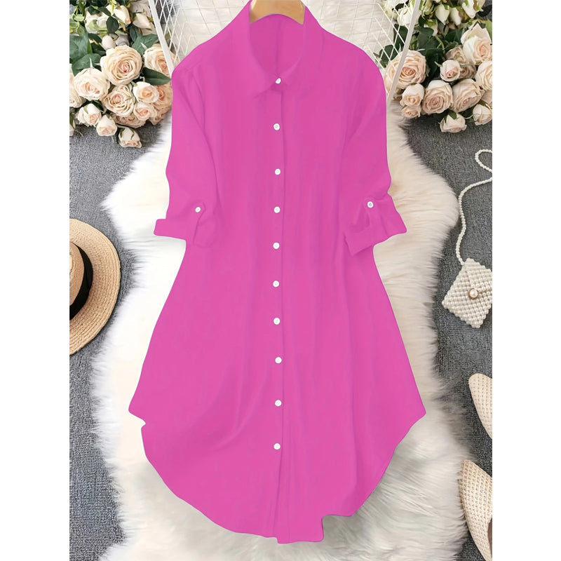 Women's Casual Long-Sleeve Button-Up Blouse đ Effortless Style, All-Day Comfort â Your Go-To Layering Piece âš