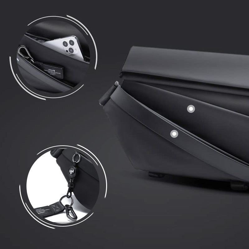Large Capacity Cross-Body Bag with Magnetic Closure