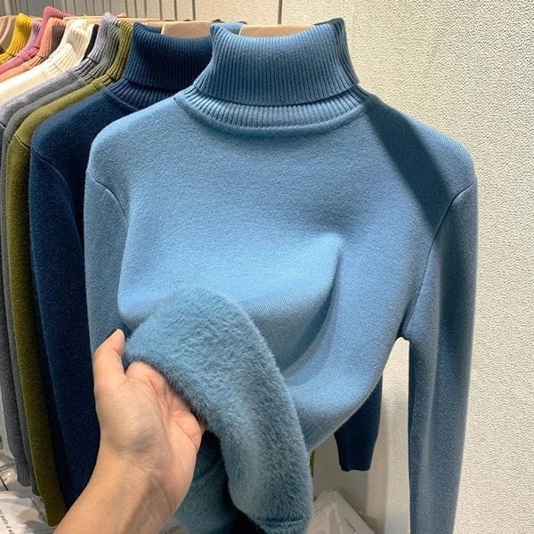 🎅New Year Sales 49% OFF🎁Winter Fleece Thick Knitted Bottoming Shirt