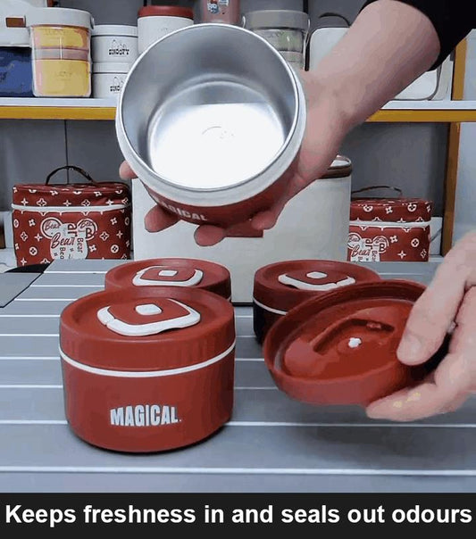 ✨Microwaveable Stainless Steel Insulated Lunch Box