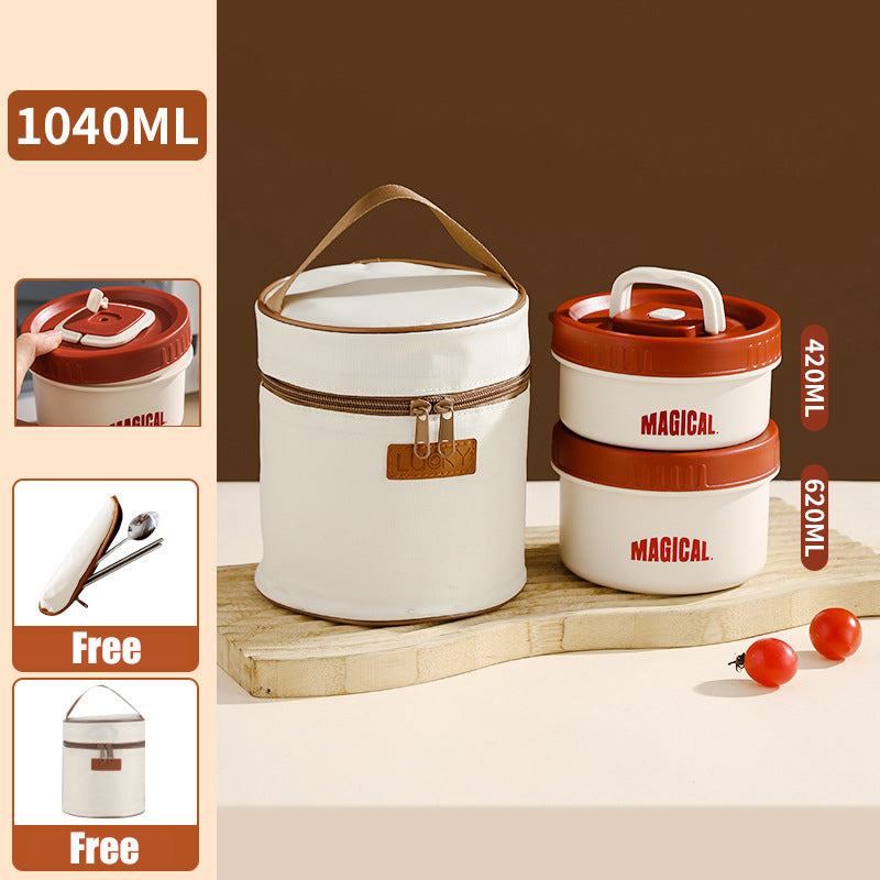 ✨Microwaveable Stainless Steel Insulated Lunch Box